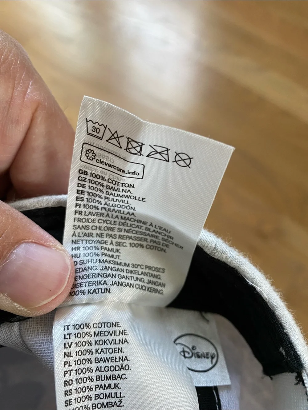 Disney H & M Mickey Mouse 2T Grey Baseball Cap